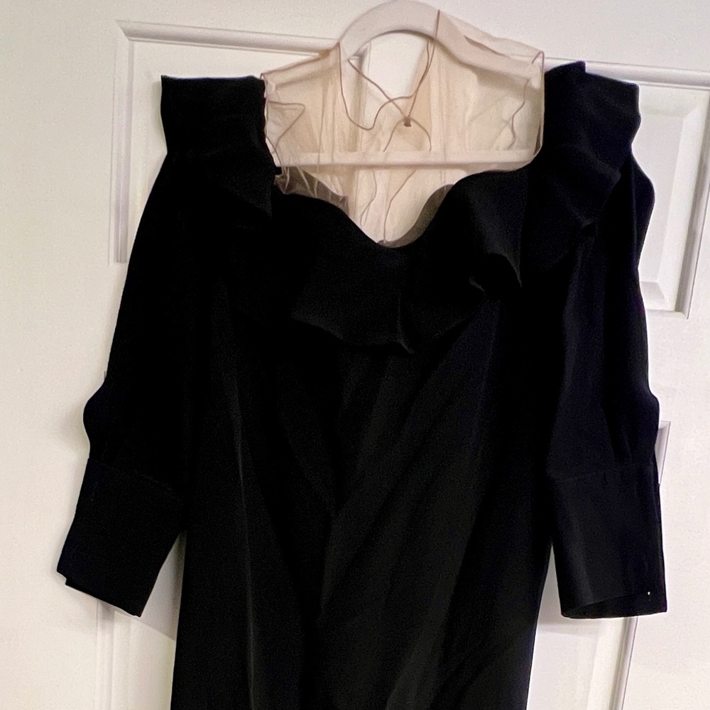 Black Oscar De La Renta Maxi Dress Size 8